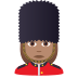 💂🏽‍♀️ woman guard: medium skin tone display on JoyPixels